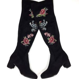 Impo Stretch Elaine Embroidered Knee High Boot